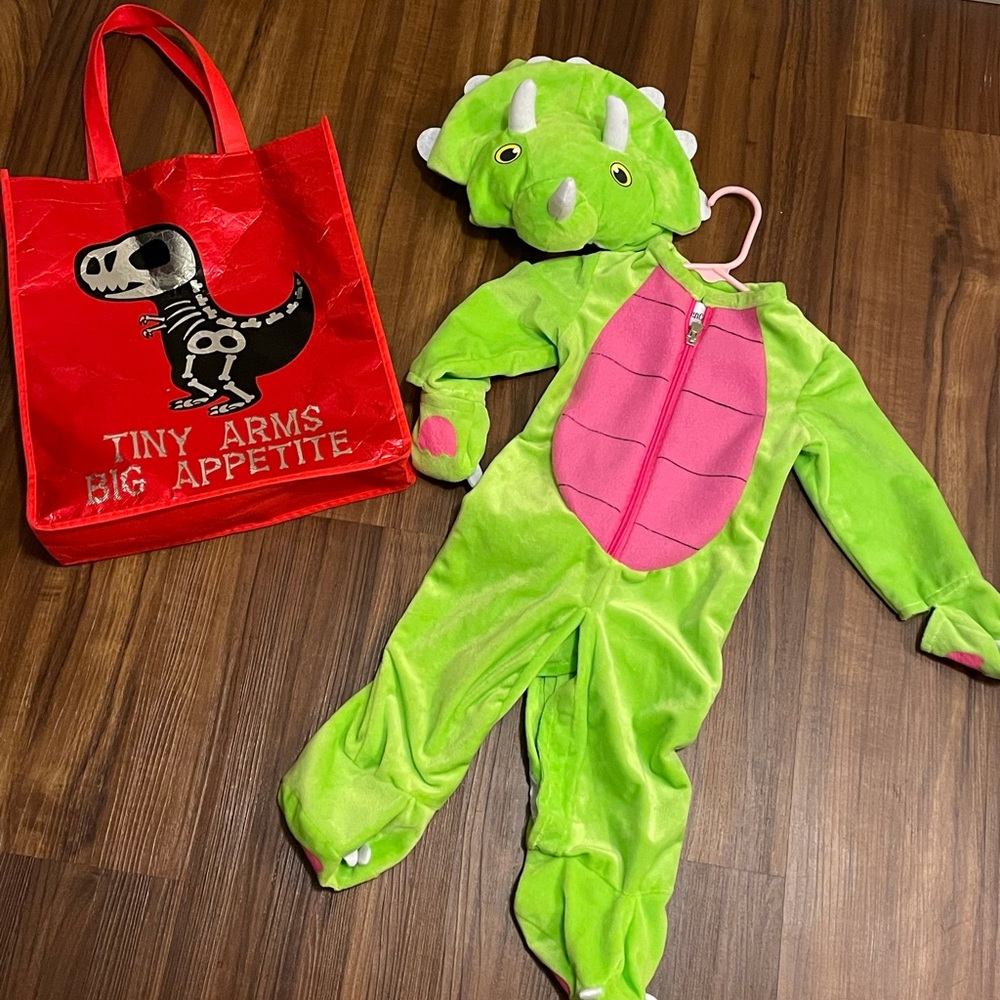 Toddler Dinosaur Triceratops, Bag Included